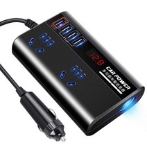 다기능 차량 인버터 12V24V - 220v 고출력, 화이트 220V 12V