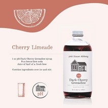 미국직구 핑크 하우스 알케미 다크 체리 - 칵테일 무알코올 모크테일 음료 레시피 커피 맛을 더하기 간단한 시럽 16온스 병 - 신선한 체리 - DCSB를 사용, 수량, 상세참조