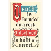 (영문도서) Vintage Journal Truth is Founded on a Rock Paperback, Found Image Press, English, 9781669513513