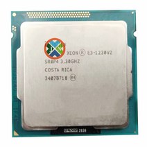 인텔 제온 프로세서 E3-1230 v2 E3 1230 V2 PC 컴퓨터 데스크탑 CPU 쿼드 코어 LGA1155 1230V2, 없음