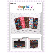 큐피트7 -동전지퍼 장지갑 십자수 패키지, 화이트, 1개