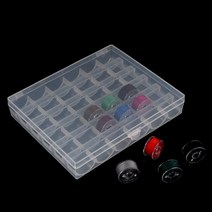 36 스풀 빈 보빈 재봉틀 케이스 정리 보관 플라스틱 상자 가정용 재봉 액세서리 도구, [01] 36 Spools