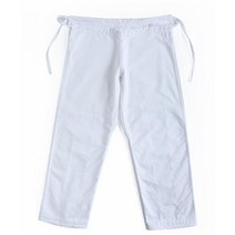 주짓수 도복 유도 기용 바지 파란색 흰색 면 소재, WHITE+130cm