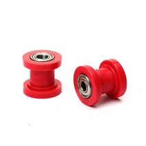 오토바이 체인 텐셔너 휠 가이드 드라이브 롤러 풀리 8 10mm ATV Motocross Pit Dirt Bike Mini Moto Enduro 액세서리, 07 red-10mm, 07 red-10mm