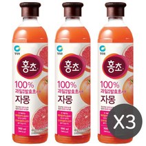 청정원 홍초 자몽 디저트 식초 음료 900ml x 3개, 단품