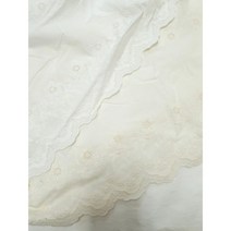 혜인천 아사면 양면레이스 리본꽃밭 color 2종, 백아이보리색 1필(14마)