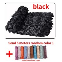 야외차양차광막그늘막 더블 보강 그물 사냥 훈련 네트 커버 자동차 텐트 멀티 사이즈, black+4x6m