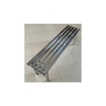 야외 스테인리스 벤치 실내 의자 병원 카페 헬스장, 길이120x폭35x높이45cm - 202 스텐