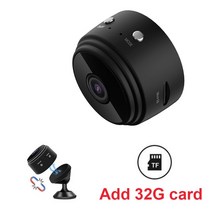 홈캠 펫캠 홈cctv 베이비캠 A9 미니 HD 카메라 와이파이 무선 모니터링 보안 보호 2022 년 신제품 원, 04 A9 B Add 32G