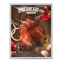 신세계 푸드 순살 닭다리구이 매콤한맛 120g (국내산), 31개