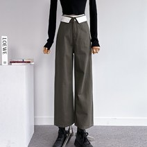 허리배색하이팬츠