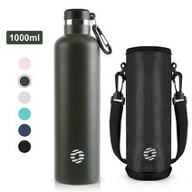 스텐 보온물병 대용량 텀블러 FEIJIAN 스테인레스 스틸 보온병 1000ml 스포츠 보냉병, 11.750-1000ml - Green 1000ml