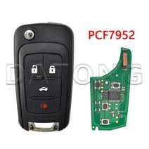 원격시동 스마트키 복사 경보기 차키 순정 버튼 자동차 Datong World Car Remote Key 쉐보레 크루즈, 03 4 BT PCF7952_02 434MHz