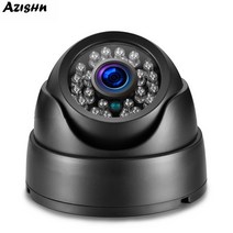cctv 설치 추천 AZISHN-5mp 1080P 720P AHD 카메라 IR LED 25 m 거리 블랙 실내 CCTV 돔 풀 HD 홈 감시 카메라, 5MP with 1A power_NTSC | 2.8mm