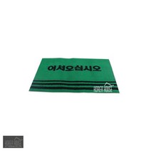먼지털이 출입구용 카펫매트 발판 50x80cm 수분흡수력 실내청결 쾌적환경, 그린