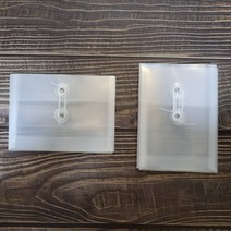 A6 투명 단추봉투_1P 4X6 사진보관 반투명 포켓 봉투, 투명가로
