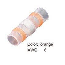 자동스위치 토클스위치 DIY스위치 열 수축 와이어 커넥터 102030PCS SST21 방수 슬리브 AWG2218 버트 전기 스플 라이스 주석 도금 솔더 씰 터미널, 없음, Orange+10PCS