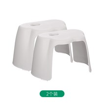 사워의자 어르신 노인 목욕 의자 안전바 안전손잡이 FaSoLa 벤치 욕실 미끄럼 방지 플라스틱 거실 티테이블 두꺼운 노인 벤치 가정용, 15 화이트*2【클라우드 모델】