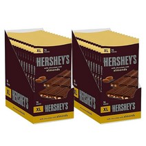 미국 허쉬 아몬드 밀크 초콜렛 판초콜렛 120g x24개입 XL 대용량, 24개입