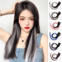 시크릿 투톤 헤어 브릿지 트윙클 붙임 머리 피스 발레, 투톤애쉬그레이, 1개