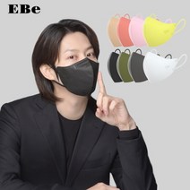 이비에 8컬러 KF94 마스크 10매 김희철 귀편한 새부리형 대형 중형 소형 초소형 세부리형, 옐로우(공산품마스크), 10개