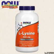 나우푸드 엘라이신 L-Lysine 500mg 250베지캡슐, 나우푸드 엘라이신 500mg 250베지캡슐, 1개, 250개