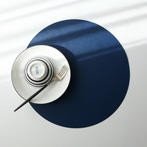 모리스벤암펠 멜로우스페이스 우븐 패브릭 식탁매트 원형 테이블매트 네이비, 네이비(TC-N6)