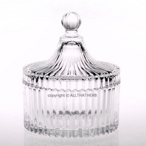 올댓허브 270ml 메리고 라운드 유리용기(회전목마) 캔들 용기, 1개