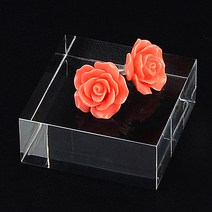 사각 아크릴 집기 키링 진열대 피규어 장식대 귀걸이 귀금속 머리핀 진열 악세사리 받침대 주얼리 트레이 보석 반지 목걸이 피어싱 전시대 쥬얼리 팔찌 디피 촬영 소품 쇼케이스 소형