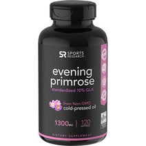 스포츠리서치 달맞이꽃종자유 감마리놀렌산 1300mg 120소프트젤 Evening Primrose Oil, 120캡슐