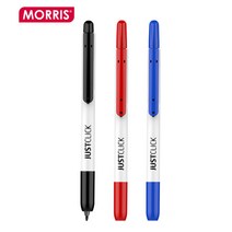 모리스 JUSTCLICK 저스트클릭 네임펜F/0.7mm 둥근닙/클릭방식, 레드