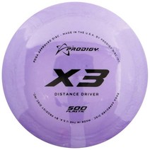 Prodigy Disc 500 X3 | 고속 디스크 골프 드라이버 긴 드라이브를 위한 과잉 안정적인 비행 프리미엄 플라스틱 Innova Destroyer 대체품 색상은 다를 수 있