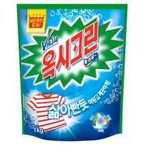 옥시크린 1kg 옷 얼룩 제거 제 리필 옥시 의류 빨래 산소계 표백제 세제, lemon, 1팩