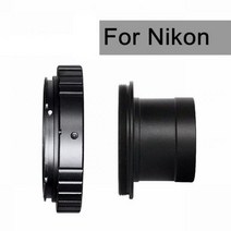 망원경 쌍안경 1.25인치 t-마운트 금속 어댑터 및 canon eos nikon slrdslr 카메라 t-ring 천체 사진, 2in1 for nikon ai