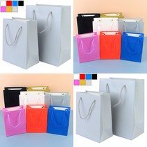 심플 칼라 쇼핑백 소 - 레드 꽃다발쇼핑백 종이쇼핑백제작 비닐쇼핑백제작 투명케이스 답례품상자 선물포장 종, 대 - 골드