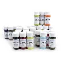 가죽공예 - 기리메 엣지코트 (무광-국산) 용량40ml 안전확인대상생활화학제품 환경부 승인, 올리브 그린 190