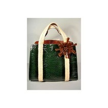 마크 제이콥스 다크 그린 악어 프린터 페이턴트 가죽 핸드백 가방 지갑 사첼 크로스백 여성