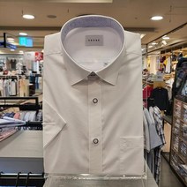 예작 예작 YJ0MBR401WH 화이트 도비 반팔 일반핏 셔츠
