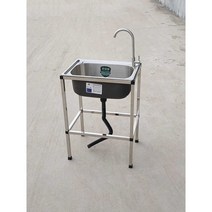 보조 싱크대 업소용 미니 개수대 탕비실 간이, 두꺼운 강철 53x38 패키지 1