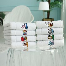 PGM*^^몰BT21 코믹팝 뱃지 세면타올 180g 캐릭터수건 기념품 고급 행사용 답례품^^췤pgm, ^^옵션^*^코야