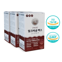 미완성프로젝트 간에 좋은 밀크씨슬 맥스 실리마린 활력플러스, 6박스 x (500mg x 60정)/6개월분