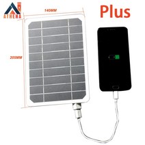 우레탄판넬 사이딩판넬 세라믹판넬 플러스 5V USB 태양 전지 패널 충전기 15W 휴대용 방수 출력 캠핑 시스, 01 15W Plus