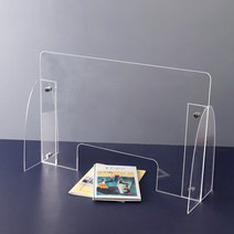 아크릴 가림막 투명 책상 칸막이 이동식 볼트형 민원실, 70X70cm(3T)_볼트_창구형