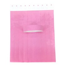 합성 데크 목재 합판 원목 방부목Tyvek-종이 합성 종이 팔찌 회의 스티커 손목 밴드 인쇄 패턴 로고 카드, 03 Pink_01 one size