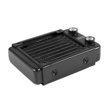 G1 / 4 90mm 알루미늄 열 방열기 PC CPU 수냉 방열 링크 블랙, 하나, 검은 색