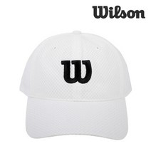 윌슨 모자 캡모자 볼캡 벨크로 테니스모자 화이트, 화이트_w0160860