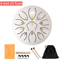 6inch Steel Tongue Drum Set Mini Hand Pan ith Drumstick Carrying Bag Percussion Musical Instruments, 18 6 inch 11 Tune