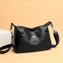 도오빠 로세강 여성 가죽 크로스백 로세강 숄더백 핸드백 토트백 스퀘어 미니 멀티 스트랩 편안한 가벼운 부드러운 사계절 여자크로스백 가방