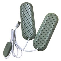신발건조기 부츠 장화 살균 건조기 휴대용 전기 USB 냄새 탈취제 빠른 건조 난방 겨울용 가정 여행용 기계, 02 녹색