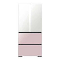 [하이마트] 삼성 비스포크 키친핏 4도어 김치냉장고 RQ42A94G1AP (420L 글램 화이트 글램 핑크)